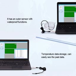 excluzo Set of 2 USB Thermometer Temperature Sensor Data Logger Recorder for PC Laptop White image 5