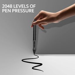 PEN68 Digital Pen with 2 Programmable Side Buttons 2048 Levels Pressure-Sensitive Pen for H420 Graphics Tablet, Black'$ image 3