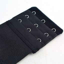 Bantoye 9pcs Bra Extender 2 Hooks/3 Hooks/4 Hooks Nylon Elastic Back Bra Band Extension Strap Black & White & Nude image 3
