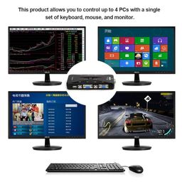 Tobo 4-Port KVM Switch USB 2.0 Compatible with Computer Sharing Video Mouse Keyboard Monitor.-TD-577H. image 3