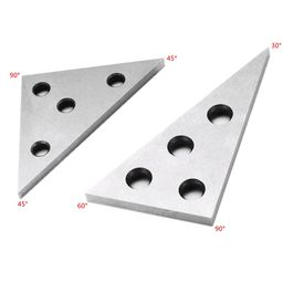 3nh 3NH® 2PCS Precision Machinist Measurement Tool Angle Block Ruler 30/45/60/90 Degree Inch Metric Triangle Steel Block Angle image 5