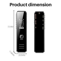 DDLC Mini Digital Voice Recorder with 32GB Memory, Activated, Professional Audio MP3 Player Recording Device Microphone Memory Card Included (LCD 32gb Voice Recorder) image 2