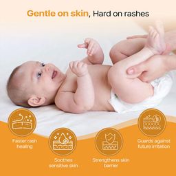 Herby Angel Baby Diaper Rash Cream - Natural Ingredients for Soothing & Protecting Baby's Skin | Kids Skin Care & Anti-Chafing Cream - 50 gm image 3
