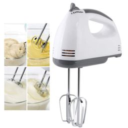 Wishome 180W Electric Hand Mixer Blender for Cake Making Whipping Cream Maker Easy Mix 7 Variable Speed Control and Stainless Steel 2 Detachable Beaters and Whiskers, White image 2