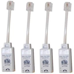 screenbeam Actiontec Universally Compatible Inline DSL Phone Filters - 4 Pack (FLTR4DSL02) image 1