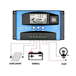 SUNYIMA 60A MPPT Solar Charge Controller with LCD Display Dual USB Multiple Load Control Modes,New Mppt Technical Maximum Charging Current (60A) image 4