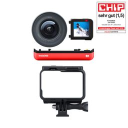 insta360 ONE R 1-Inch Adaptive Action Optical Zoom 5.3K 30fps 4K 60fps Wide Angle Lens Stabilization 19MP IPX8 Waterproof Voice Control Reversible Touch Display, Red image 3