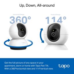 TP-Link Tapo C220 Pan/Tilt Smart AI 2K 4MP QHD 1440p Home Security Wi-Fi Camera| Alexa & Google Assistant Enabled |Night Vision|Two-Way Audio| Motion Detection image 4