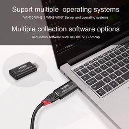 tobo levoty Game Capture Cards, Audio Video Capture Cards, HDMI to USB 1080p USB 2.0 Record via DSLR Camcorder Action Cam for Live Streaming/ PS4 / Game/ DVD/ Camera image 5