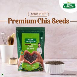Tata Sampann Pure Chia Seeds, 200g, Rich in Calcium & Protein, Source of Iron image 2