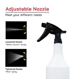 DETAILMAX Spray Bottle 1 Litre Chemical Resistant Brass Tip Heavy Duty Empty Container Bottles Polypropylene sprayer Long Lasting Quality Mist and Jet Spray for Multipurpose use Car Detailing (1) image 3