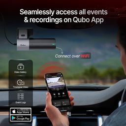 Qubo (2025 Launch) Car Dash Camera Pro 2K Resolution QHD Dash Cam from Hero Group, Made in India, USB Input, Wide Angle View, G-Sensor, WiFi, Emergency Recording, Upto 1TB SD Card Supported image 5