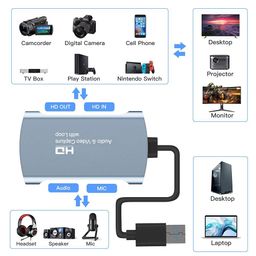 Etzin Audio Video Capture Card 4K 1080P USB 3.0 HDMI Game Capture Card Recorder Device 1080P Video Reliable Streaming Adapter for PC (USB-3.0-4K-Loop) image 4