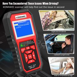 OBDII Auto Diagnostic Code Scanner KONNWEI KW850 Universal Vehicle Engine O2 Sensor Systems Scanner OBD2 EOBD Scanners Tool Check Engine Light Code Reader for all OBD II Protocol Cars Since 1996 image 4