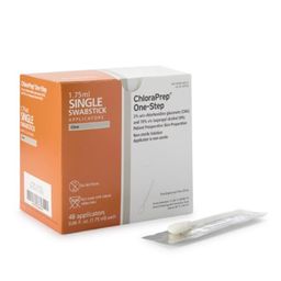 Chloraprep 1.75ml Swabstick Applicator (Single) (Box of 48) by ChloraPrep image 1