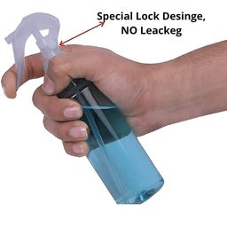 LIFE FARM ORGANICS Empty Mist Trigger Plastic Spray Bottle For Multi Use 200Ml Pack Of 2, Perfume, Transparent reuseble image 2