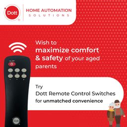 Dott Systems Modular Remote Control Switch Cube L for 3 Lights | One Way Wireless Smart Switch | A Home Automation Device for Home and Office | Modular Remote image 5