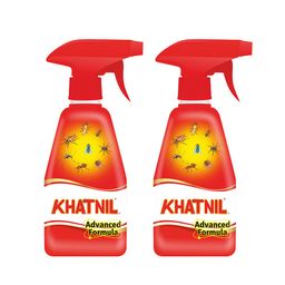 Khatnil Advanced Formula Bed Bug Killer Spray 250ml, Pack of 2 | Cockroach Killer Spray 250 + 250 | Instant Kill |Spray and Spring Mode | Fresh Fragrance image 1