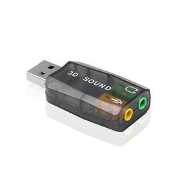 KraijjaRetail 3D Sound 5.1 Channel USB Audio Controller External Sound Card (Integrated 2 Channel) for Computer/PC/Laptop image 1