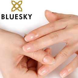 BLUESKY Gel Shiny Finish Nail Polish Set, Top Coat And Base Coat With Cuticle Oil. 3 X 5Ml. Top And Base (Requires Curing Under Uv/Led Lamp) image 2