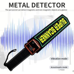 HELLARO Handheld Metal Detector Wand,Security Wand,Safety Bars, Portable Adjustable Sound & Vibration Alerts, Detects Weapons Knivers Screw (High Sensitivity, Black) MD-3003B1 image 4