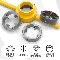 NityaEcommerce high quality 6PCS repair thread tools material pvc pipe threading die set repair socket wrench set image 2
