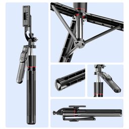 HOLD UP Super Long Selfie Stick Tripod, Extra-Long with Large Reinforced Tripod Stand Upto 67 inch/170 cm, Wireless Bluetooth Remote for YouTube Photo Video Tripod for Mobile Phone image 3
