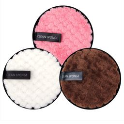 SUNISA Makeup Remover Pads Face Cleansing Puff Make Up Removal Sponge Double Layer Reusable For Home And Salon Use (Multicolor) Pack of 1 image 1