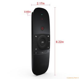 redingrey Redingrey™ HCY-57B 2.4GHz Rechargeable Mini Wireless Keyboard 3D Air Fly Mouse Remote Control for Android TV Box, Computers and Android Smart TV with Six Month Replacement Warranty image 5