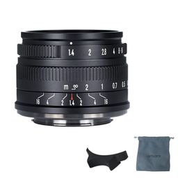7artisans 35mm F1.4 Mark II APS-C Manual Focus Fixed Lens Large Aperture Compatible with Olympus and Panasonic MFT M4/3 Mount Cameras (Black) image 1