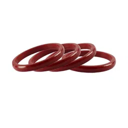 Vidhya Kangan Red Plastic Bangles-image-38