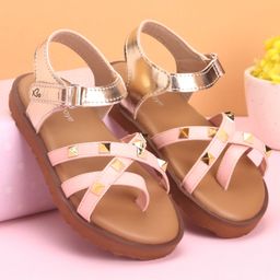 Babyoye Sandals With Velcro Closure - Pink-image-50