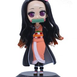 Nezuko Demon Slayer Action Figure Limited Edition for Car Dashboard, Decoration, Cake, Office Desk & Study Table Height 16 cm-17