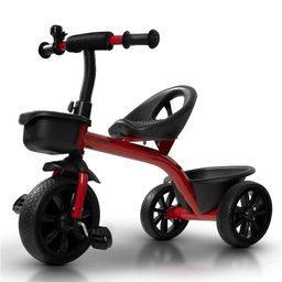 Baybee Actro Baby Tricycle for Kids Smart Plug & Play Kids Cycle with Eva Wheels Bell Storage Baskets & High Backrest (Red)-10