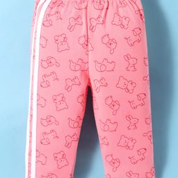 Tango Interlock Knit Full Length LoungePant With Animal Print -Pink-picture-13