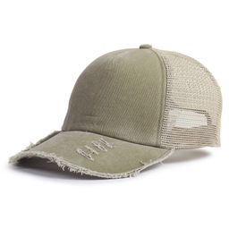 Tipy Tipy Tap Denim Distressed Cap - Beige-image-97