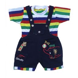 BAESD Infant StripedDungaree With T-Shirt-image-33