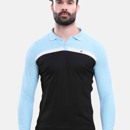 Z Zagros Men Colourblocked Polo Collar T-shirt-image-24