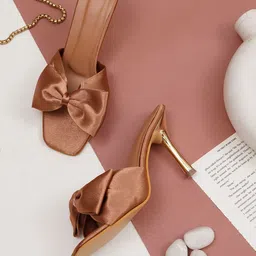 HUNYZA FOOTWEAR Women Open Toe Slim Sandals with Bows-23