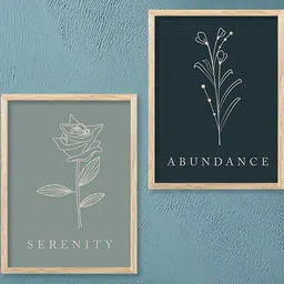Floral Wall Art With Frame Home Decor Wall Painting For Living Room Office Bedroom-image-78