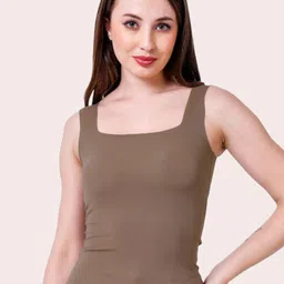 CareDone Women Shoulder Straps Padded Tank Top-image-91