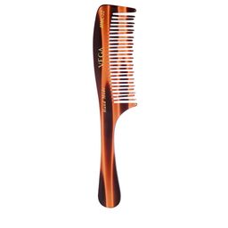 VEGA Tortoise Shell Pattern with 2 Rows De-Tangling Handmade Hair Comb HMC-22-5