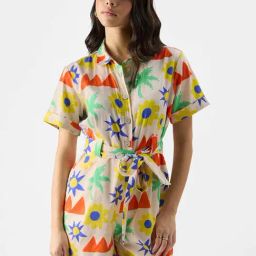 The Souled Store White Cotton Printed Jumpsuit-picture-16