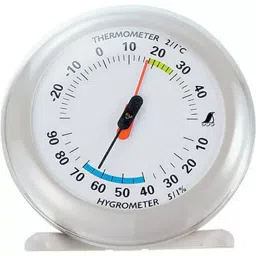 Shinwa Rules Thermo-Hygrometer Q Series Φ120x33 mm, 70497-32