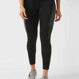 Reebok Black Printed Sports Tights-image-115