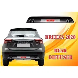 Auto Pearl Bumper Diffuser Reflector ABS Rear Compatible For Maruti Suzuki Brezza 2020, Diffuser17_Brezza2020_Rear image 3
