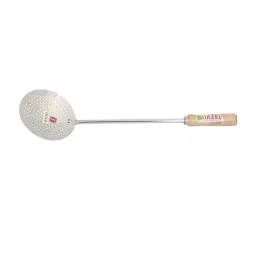 HAZEL Silver & Brown Stainless Steel Spatula with Wooden Handle -Set of 1-image-95