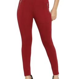 Forever 21 Maroon Regular Fit Treggings-image-82