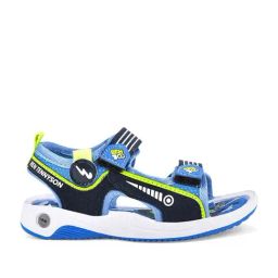 Campus Kids Blue Floater Sandals-image-99