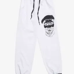 Vimal Jonney Kids White Printed Trackpants-picture-10